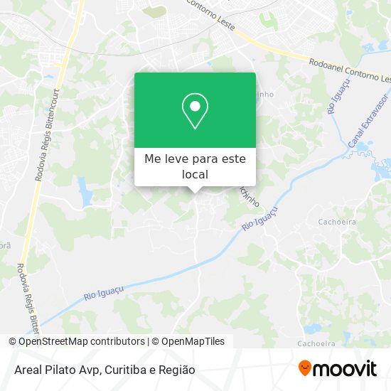 Areal Pilato Avp mapa