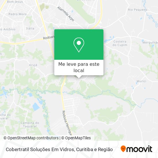 Cobertratil Soluções Em Vidros mapa