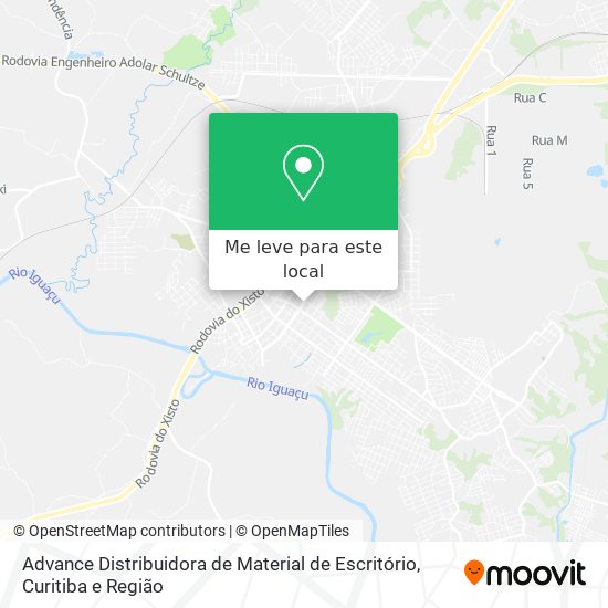 Advance Distribuidora de Material de Escritório mapa