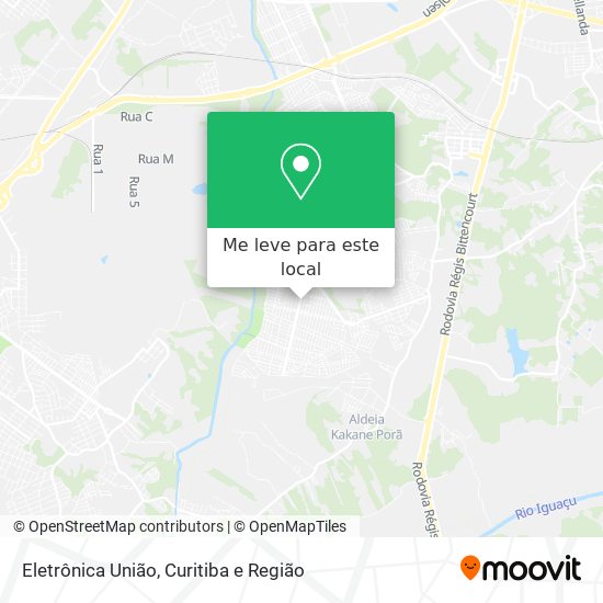 Eletrônica União mapa