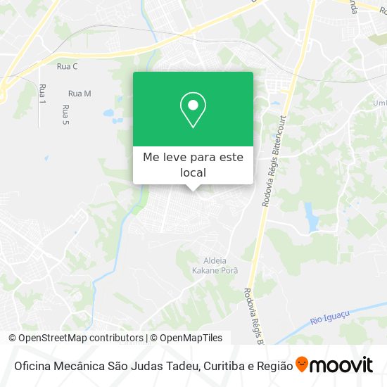 Oficina Mecânica São Judas Tadeu mapa