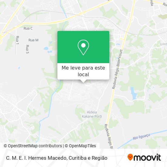 C. M. E. I. Hermes Macedo mapa