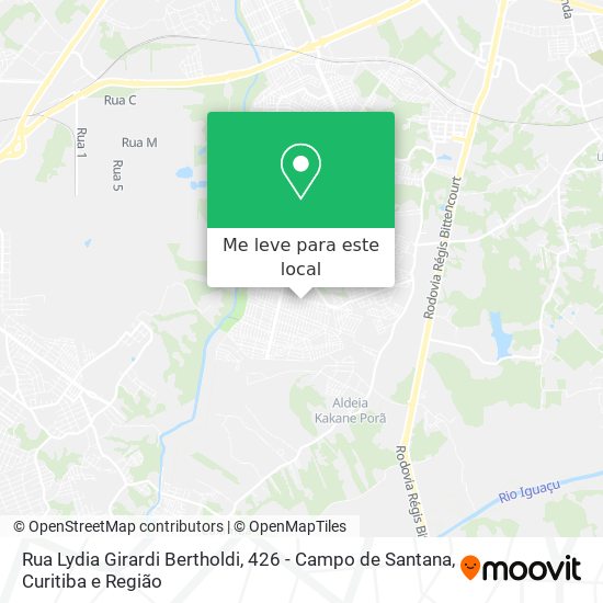 Rua Lydia Girardi Bertholdi, 426 - Campo de Santana mapa