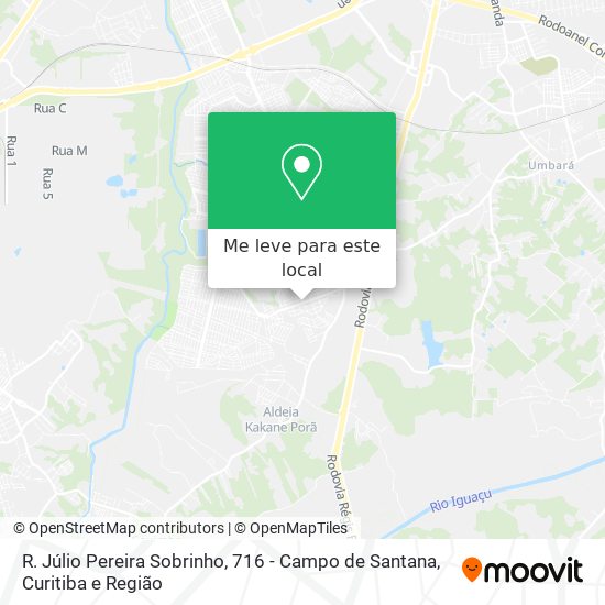 R. Júlio Pereira Sobrinho, 716 - Campo de Santana mapa