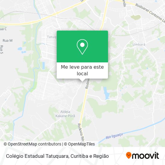 Colégio Estadual Tatuquara mapa
