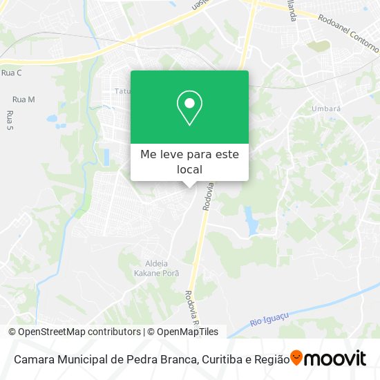Camara Municipal de Pedra Branca mapa