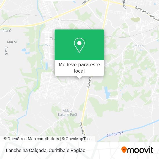 Lanche na Calçada mapa
