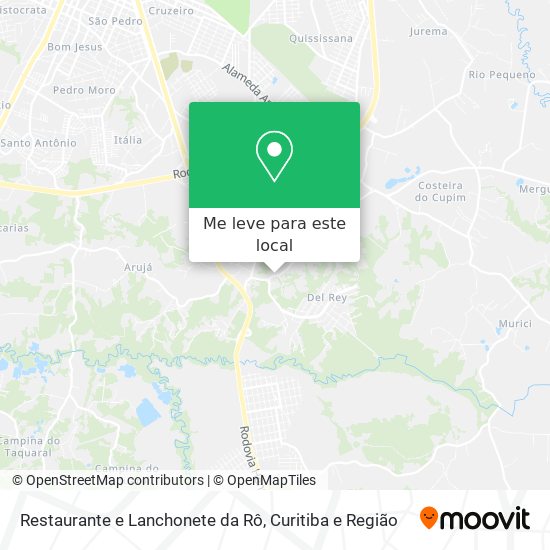 Restaurante e Lanchonete da Rô mapa