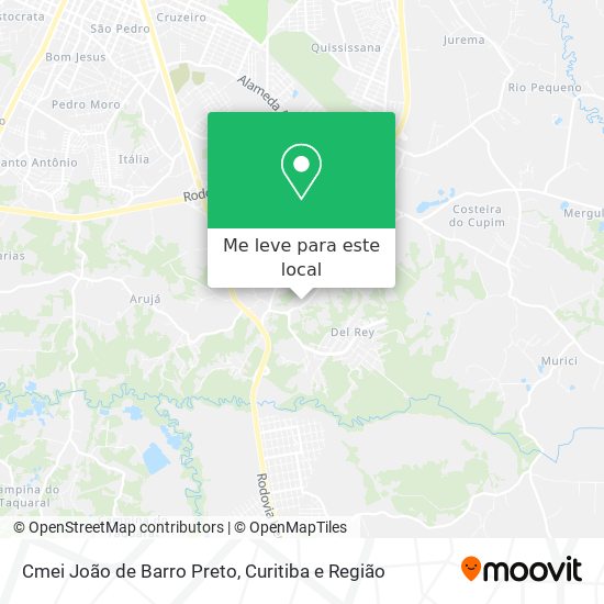 Cmei João de Barro Preto mapa