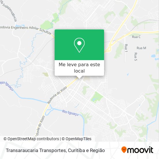 Transaraucaria Transportes mapa
