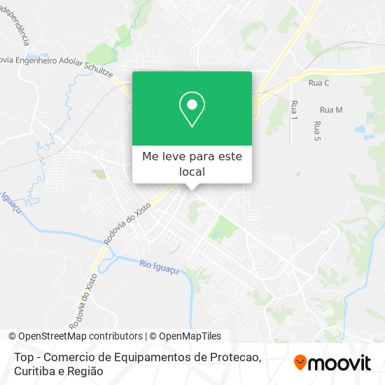 Top - Comercio de Equipamentos de Protecao mapa
