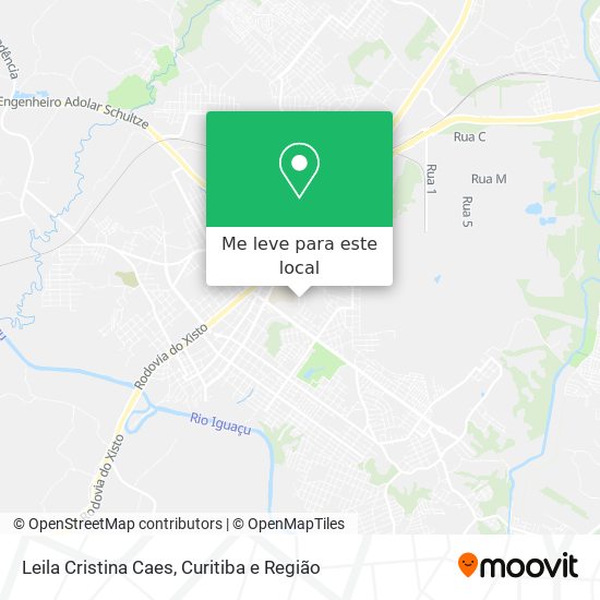 Leila Cristina Caes mapa