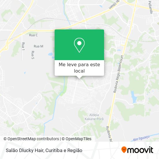 Salão Dlucky Hair mapa