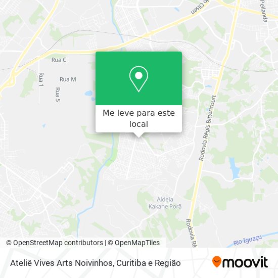 Ateliê Vives Arts Noivinhos mapa