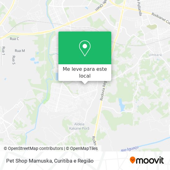 Pet Shop Mamuska mapa
