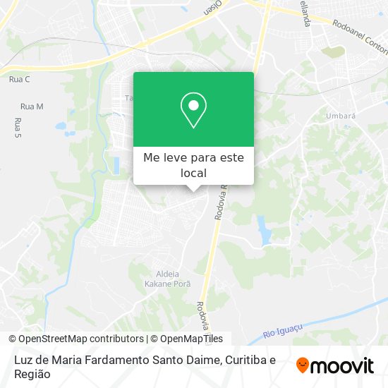 Luz de Maria Fardamento Santo Daime mapa