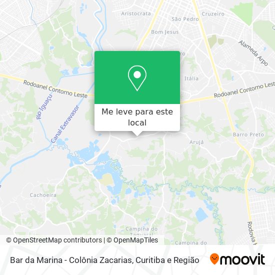 Bar da Marina - Colônia Zacarias mapa