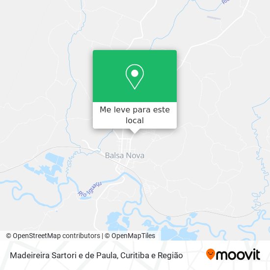 Madeireira Sartori e de Paula mapa