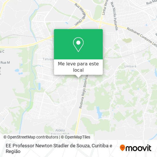 EE Professor Newton Stadler de Souza mapa