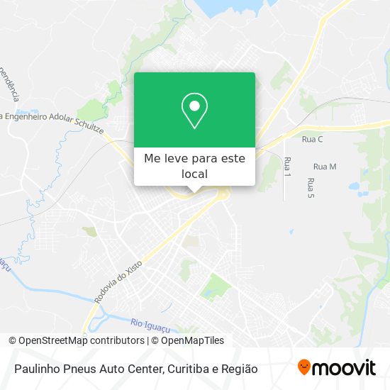 Paulinho Pneus Auto Center mapa