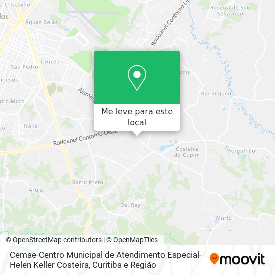 Cemae-Centro Municipal de Atendimento Especial-Helen Keller Costeira mapa