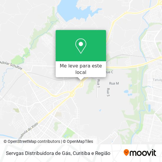 Servgas Distribuidora de Gás mapa