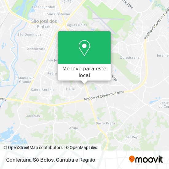 Confeitaria Só Bolos mapa