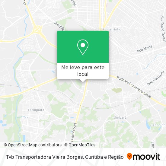 Tvb Transportadora Vieira Borges mapa