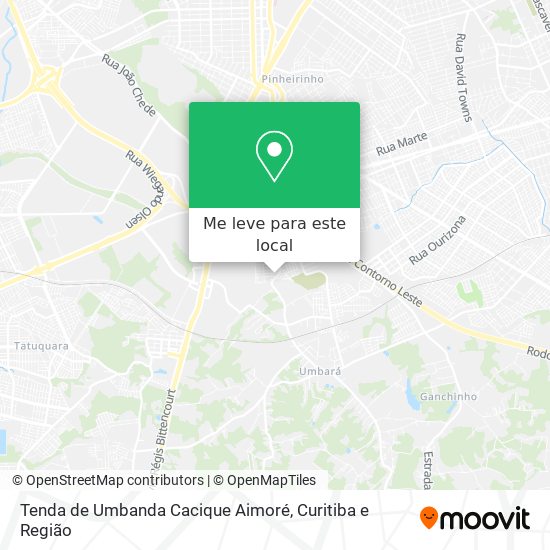 Tenda de Umbanda Cacique Aimoré mapa