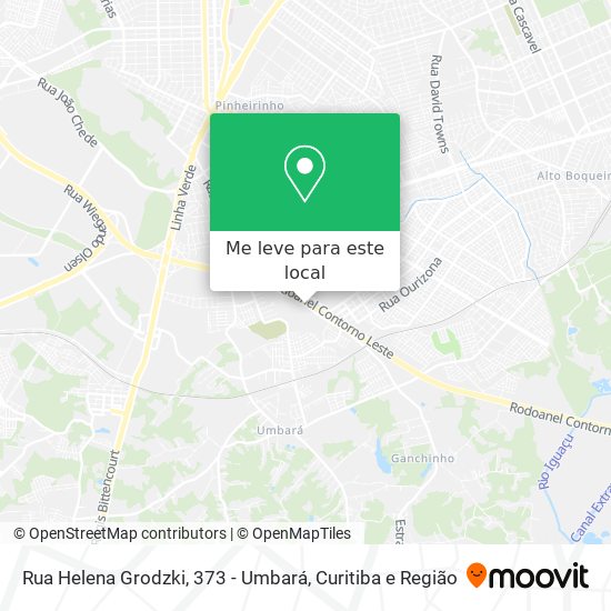 Rua Helena Grodzki, 373 - Umbará mapa