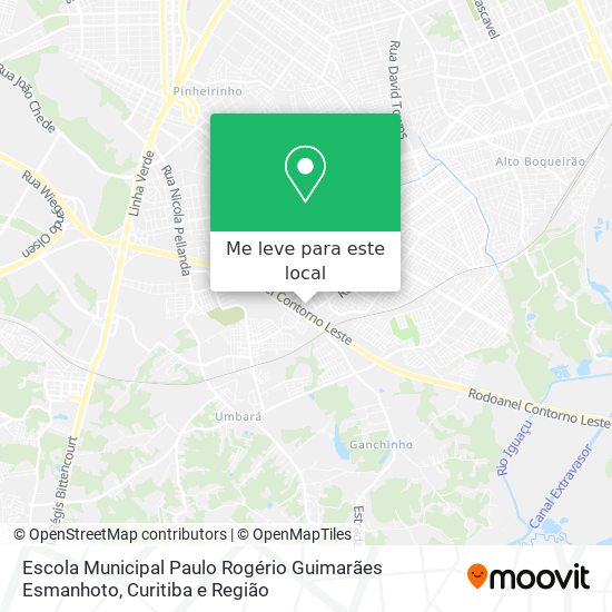 Escola Municipal Paulo Rogério Guimarães Esmanhoto mapa