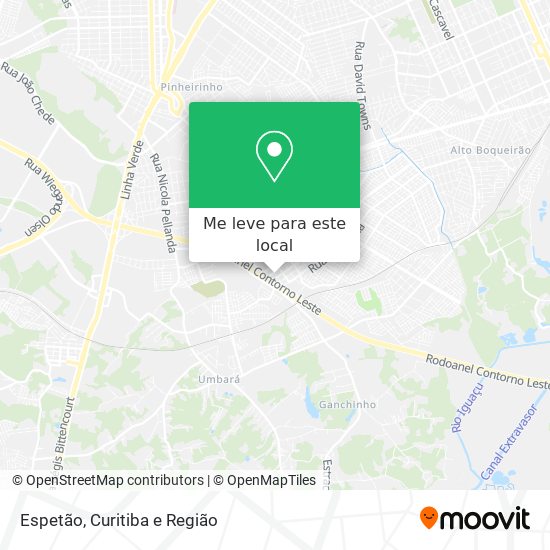 Espetão mapa