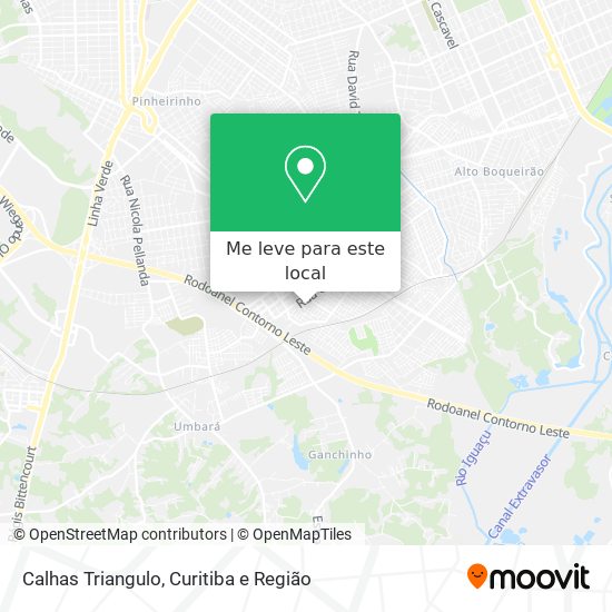 Calhas Triangulo mapa