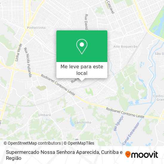 Supermercado Nossa Senhora Aparecida mapa