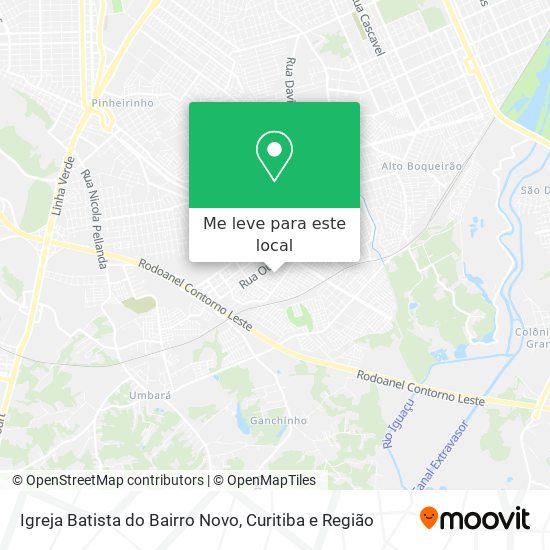 Igreja Batista do Bairro Novo mapa