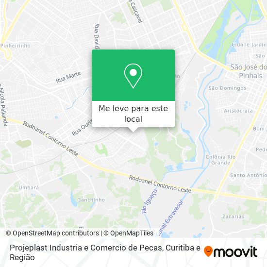 Projeplast Industria e Comercio de Pecas mapa