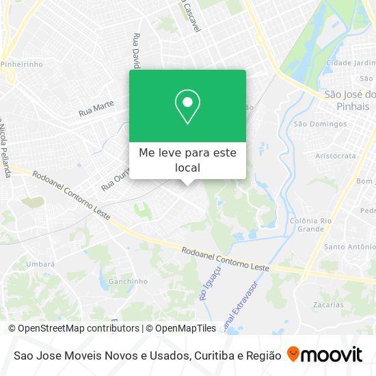 Sao Jose Moveis Novos e Usados mapa