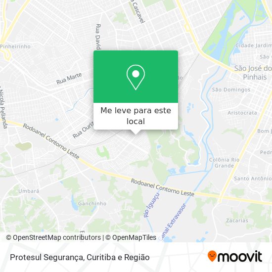 Protesul Segurança mapa