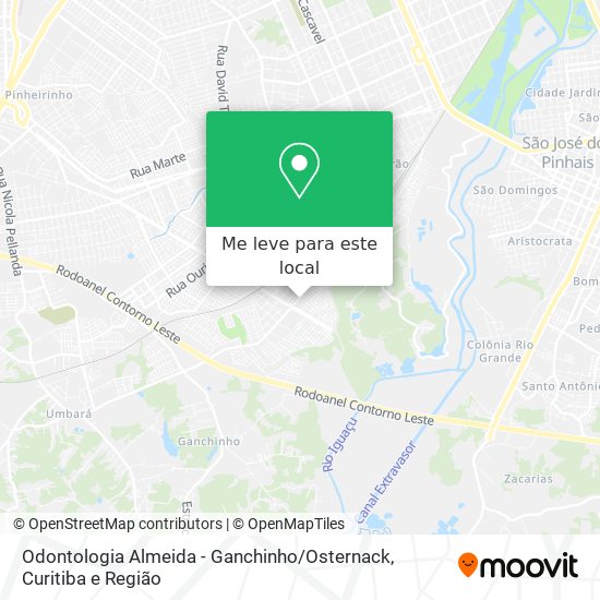 Odontologia Almeida - Ganchinho / Osternack mapa