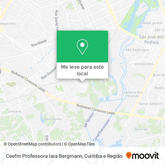 Ceefm Professora Iara Bergmann mapa