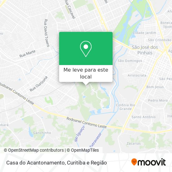 Casa do Acantonamento mapa