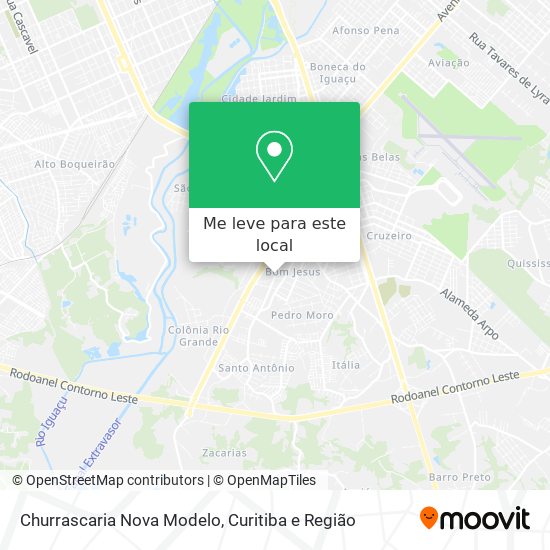 Churrascaria Nova Modelo mapa