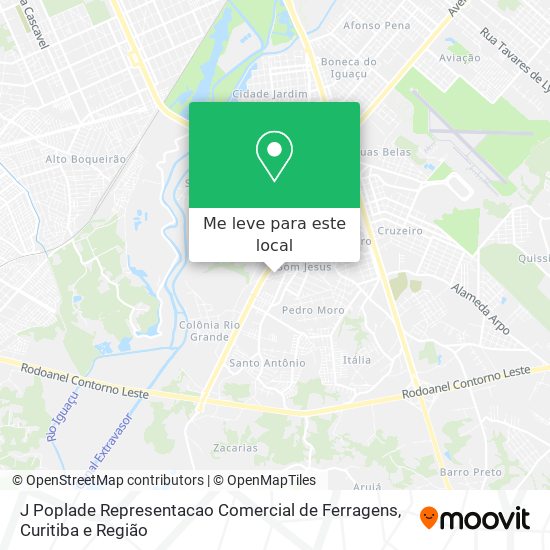 J Poplade Representacao Comercial de Ferragens mapa