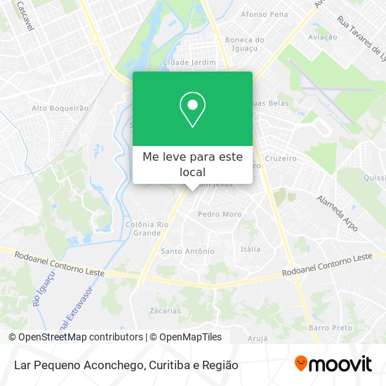 Lar Pequeno Aconchego mapa