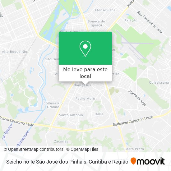 Seicho no Ie São José dos Pinhais mapa