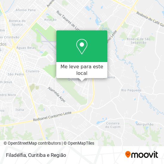 Filadélfia mapa