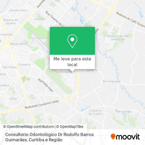 Consultório Odontológico Dr Rodolfo Barros Guimarães mapa