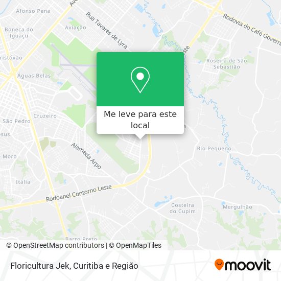 Floricultura Jek mapa