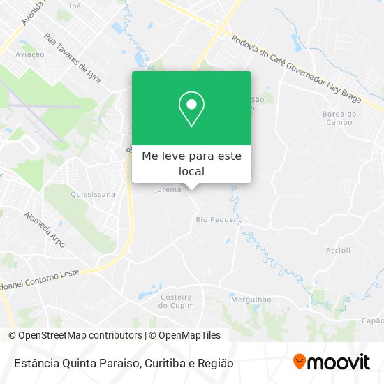 Estância Quinta Paraiso mapa