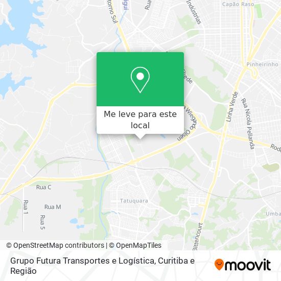 Grupo Futura Transportes e Logística mapa